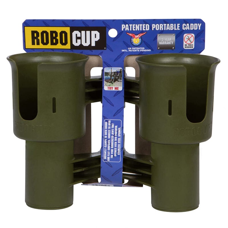RoboCup, Olive, Updated Version, Best Cup Holder for Drinks, Fishing Rod/Pole, Boat, Beach Chair/Golf Cart/Wheelchair/Walker/Drum Sticks - Image 1